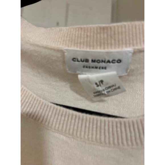 Club Monaco Cashmere Cream Sweater Small - Picture 5 of 6